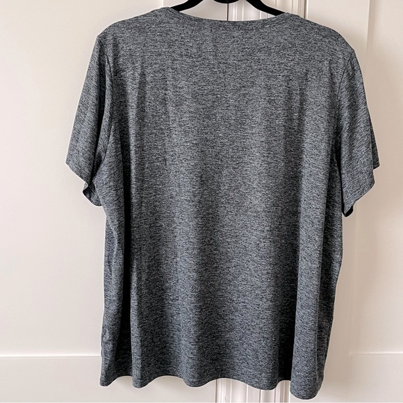 Nike Dri-Fit Athletic Short Sleeve Top Gray Sz 2X - Picture 8 of 15